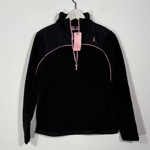 Izod Black Jacket with Pink Trim